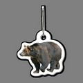 Bear Shaped Tag W/ Zipper Clip (Left Profile)